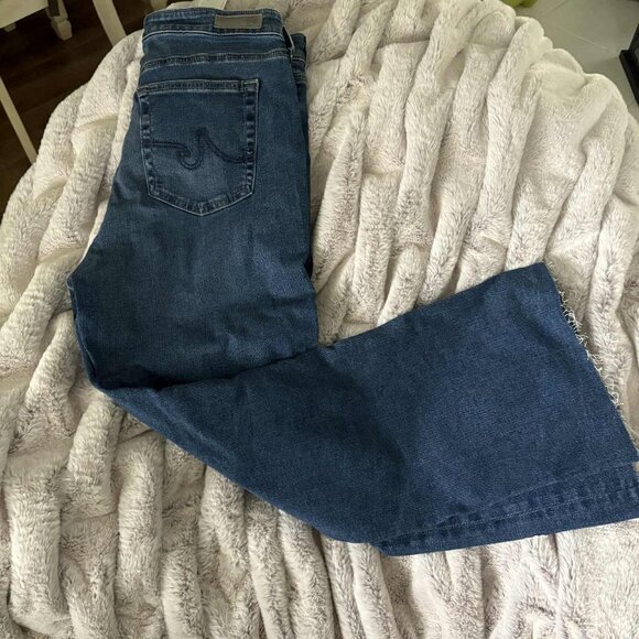 AG Farrah Boot Crop Mid Rise Fit Jeans Size 33 - Picture 2 of 6